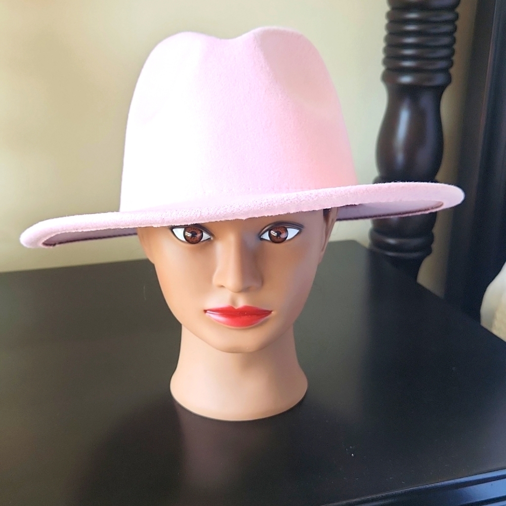 Light Pink Fedora Hat